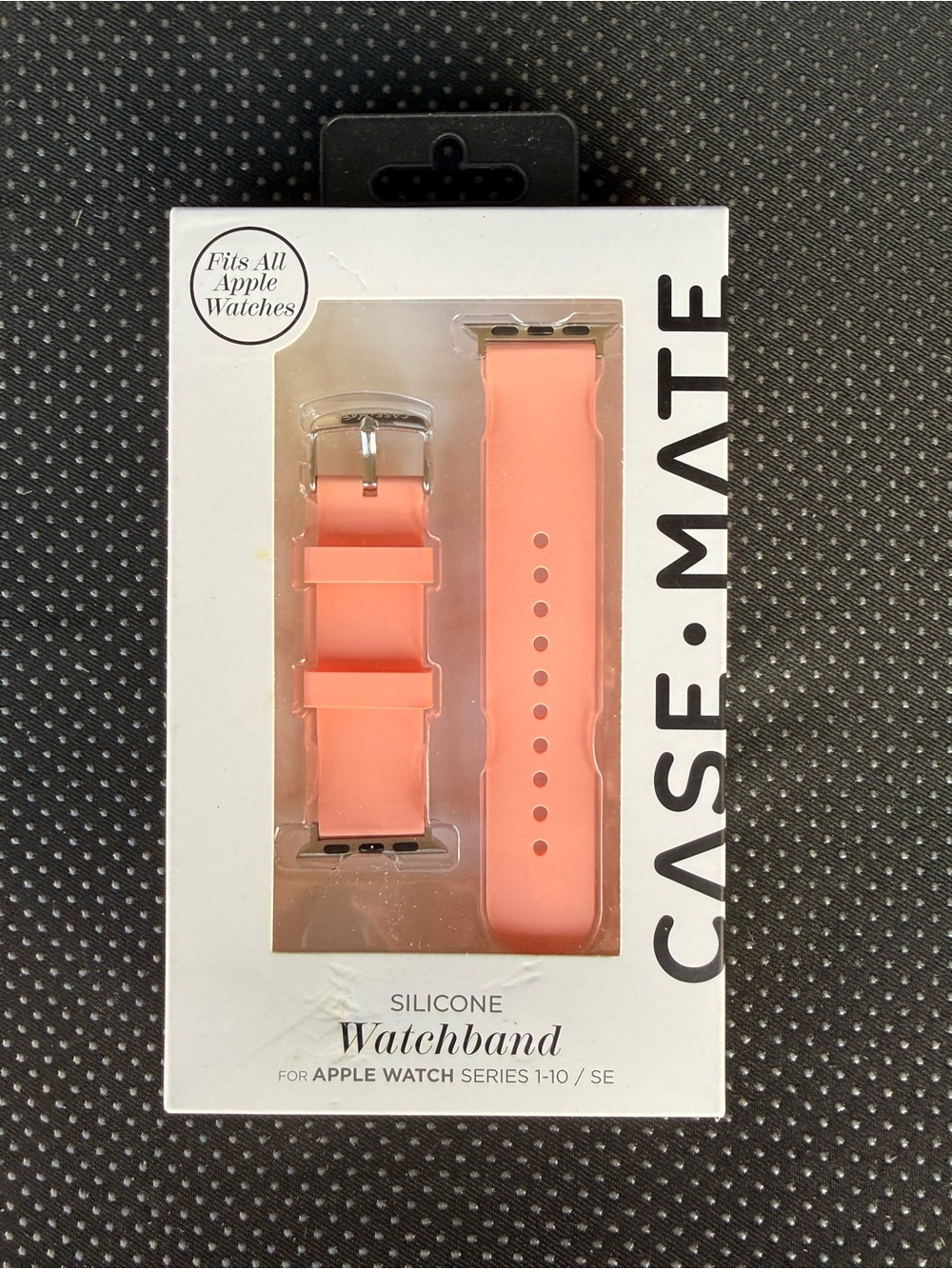 case-mate Coral Pink Silicone Watchband for Apple Watch